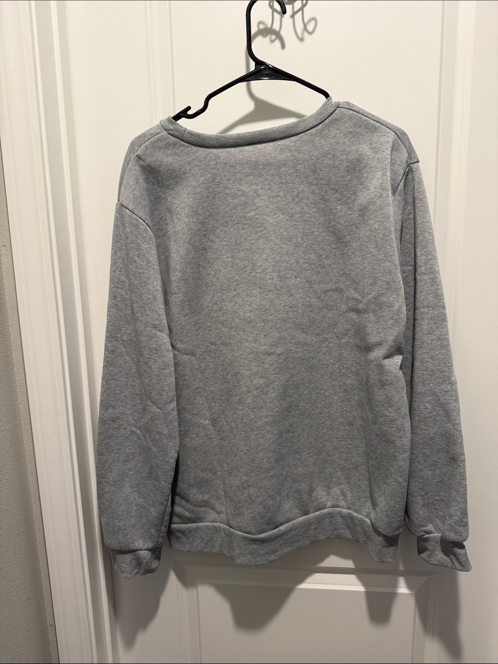 Gray Graphic Crewneck Sweatshirt - "This Is My Too Tired To Function" - Picture 3 of 4